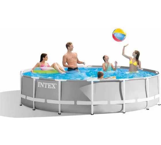 Intex каркасный бассейн  (366х99см)+насос-фильтр, лестница 26716
