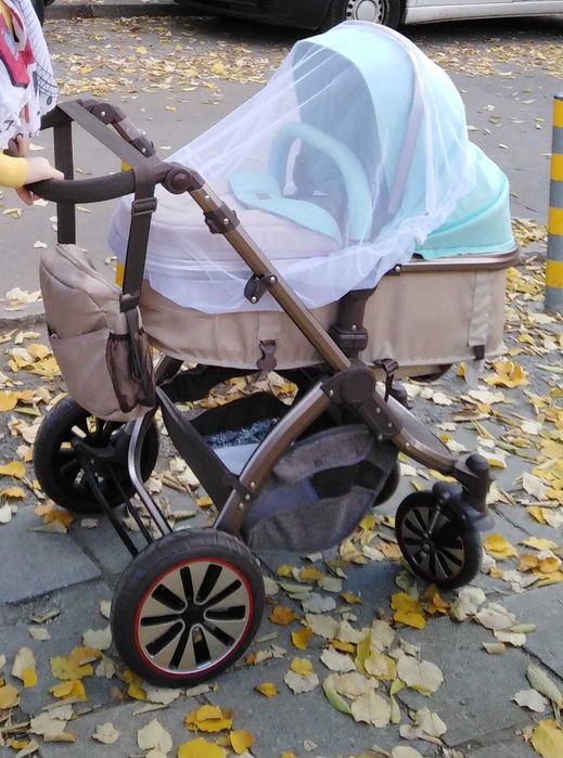 Комбинирана бебешка количка 2в1 Lorelli Aurora, бежова