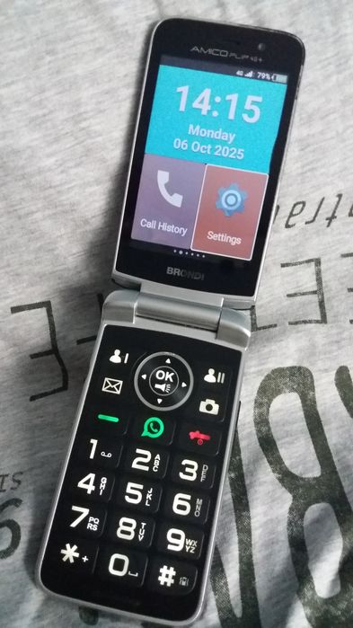 Telefon clapetă XXL