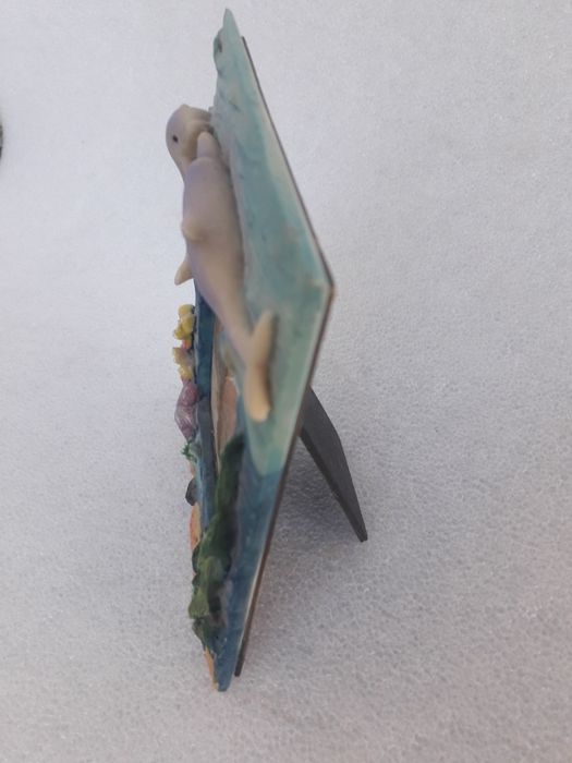 Морска рамка за снимки с делфини