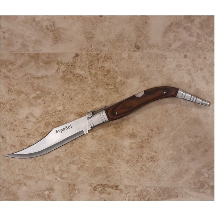 Briceag Mahon, 50 cm, Otel inoxidabil, mâner cu insertii din lemn