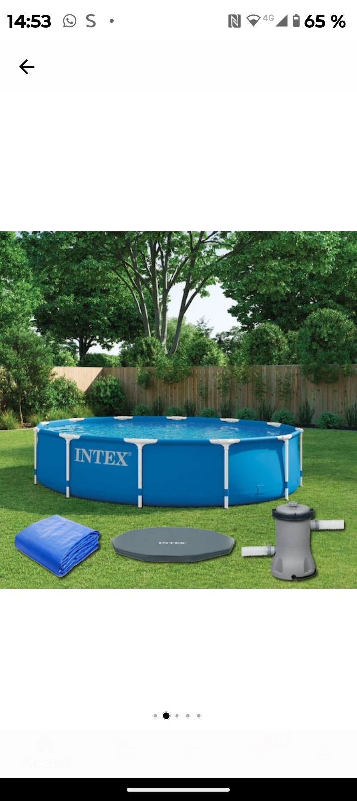 Vând piscina INTEX 305x76