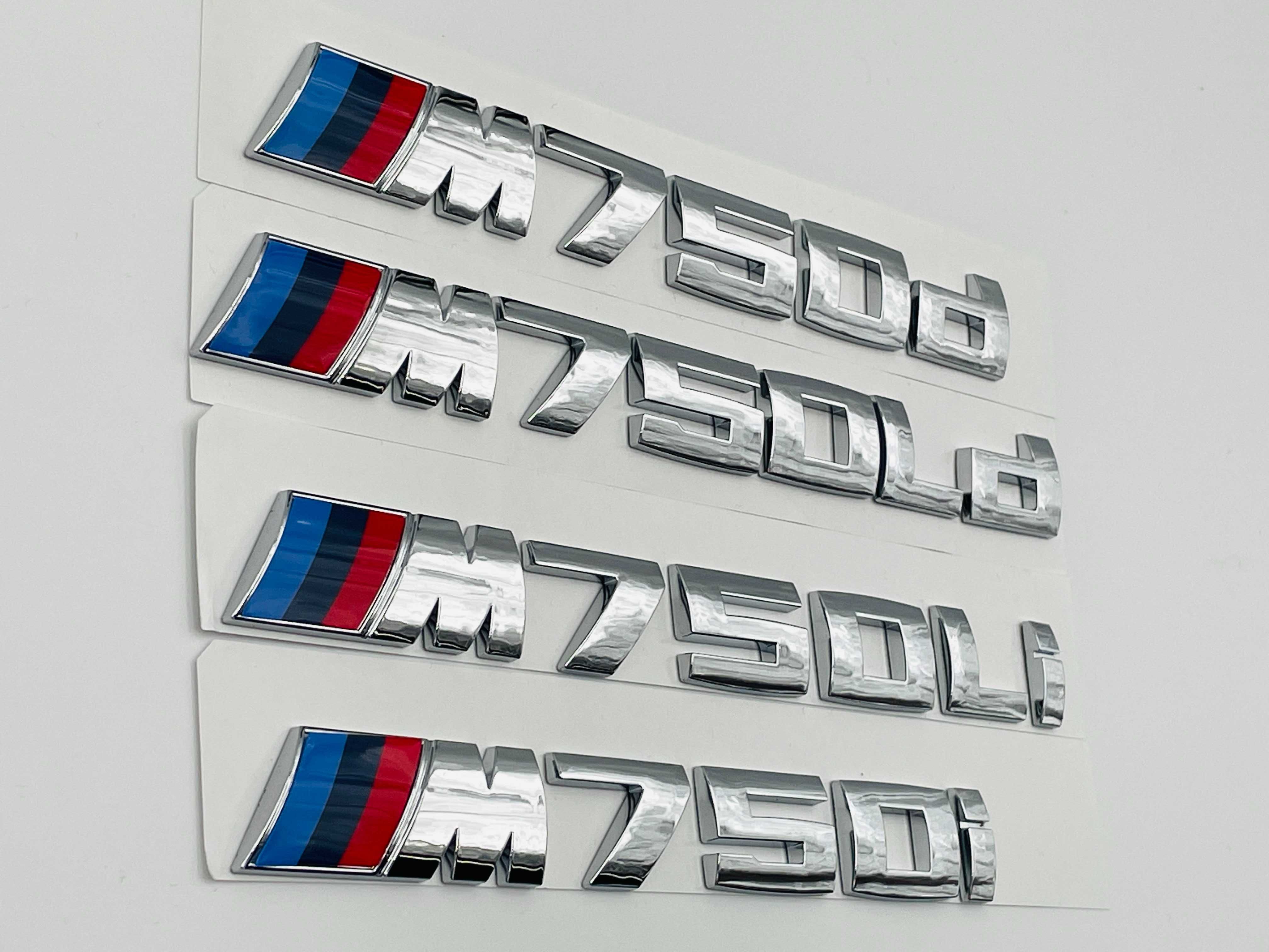 Emblema compatibila BMW M750Ld crom