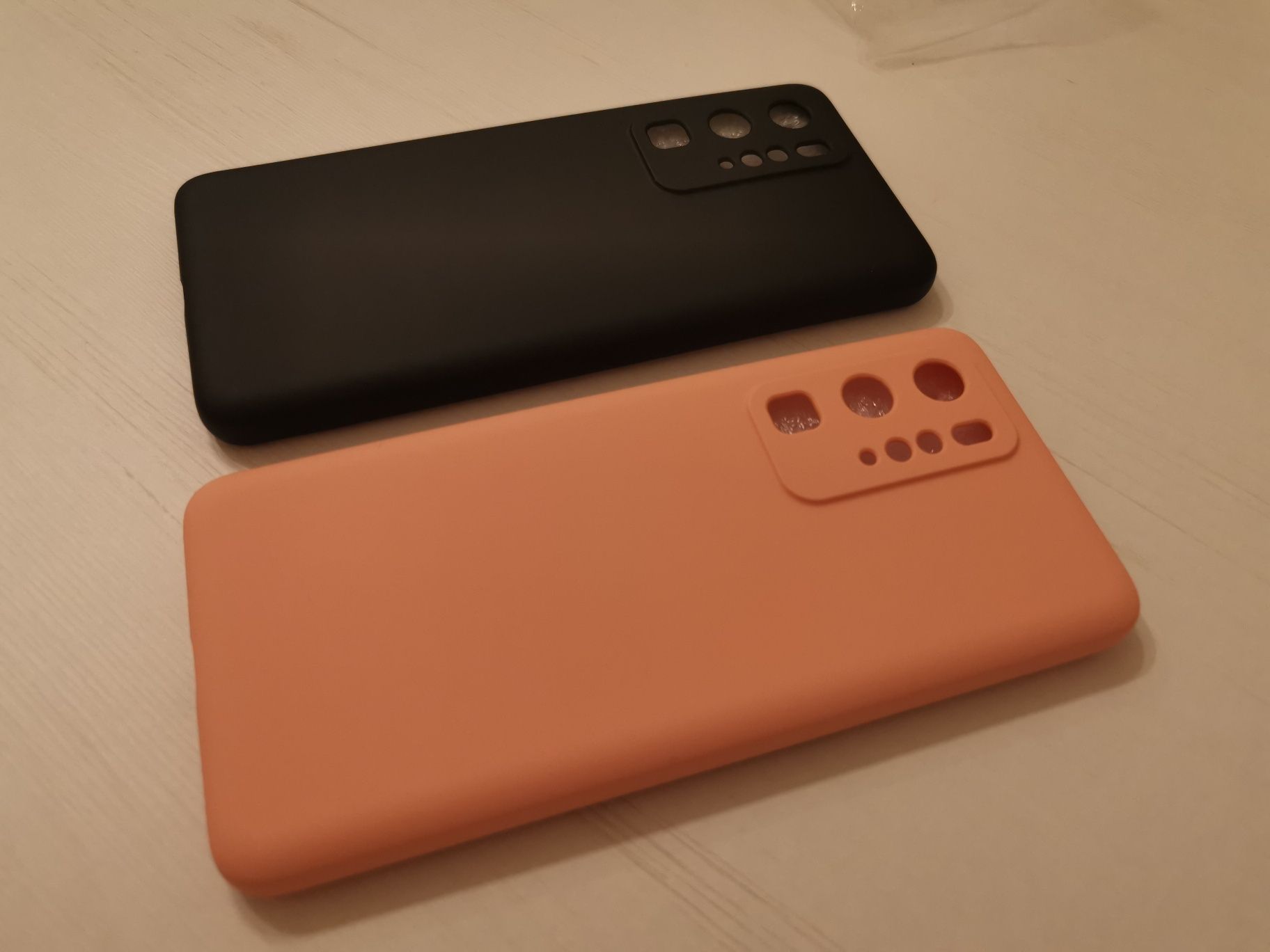 Husa/huse silicon moale ca originalul, Huawei P40 PRO, rose si neagra