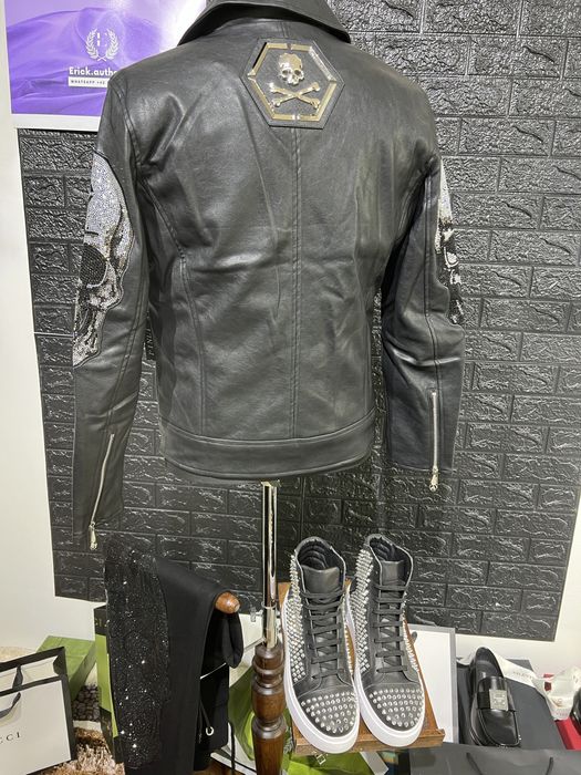 Philipp plein geaca de piele 2024