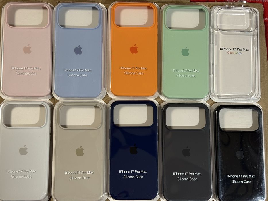 6 Husa Transparenta sau silicon color iPhone seria 17 Air/Pro/Max