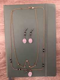 Fossil Set bijuterii (colier si cercei) Rose Gold