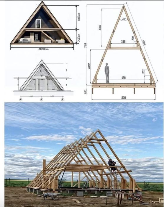 Vand cabane pe structura din lemn