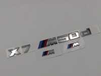 Set Embleme BMW X7M50d crom