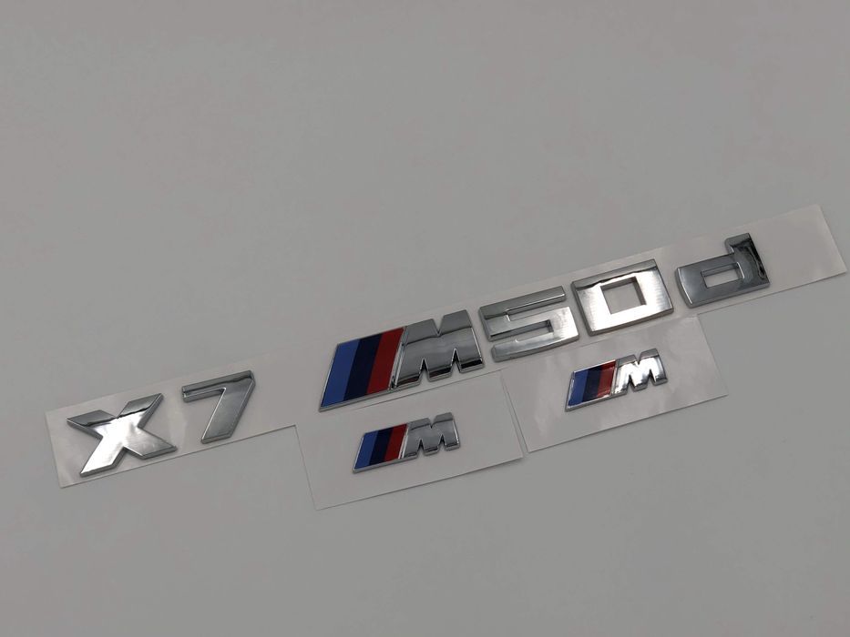 Set Embleme BMW X7M50d crom