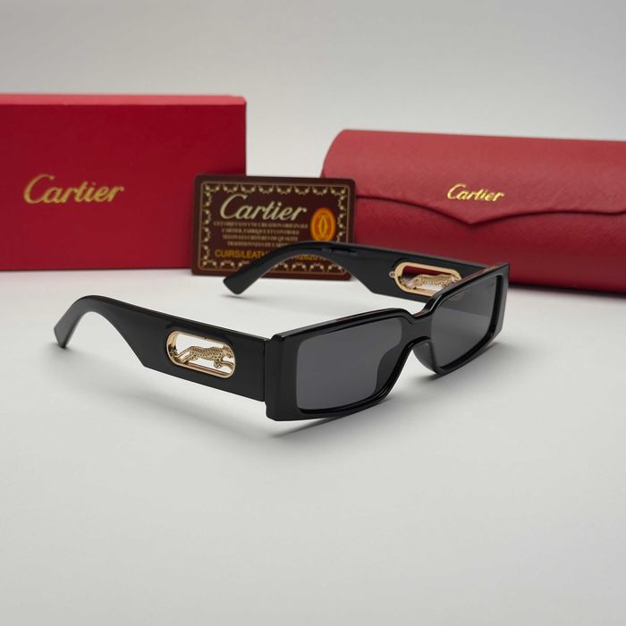 Слънчеви очила Cartier Panther Edition нови, черно и бяло UV 400 CE