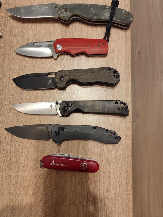 Сгъваем нож и фиксирани остриета.