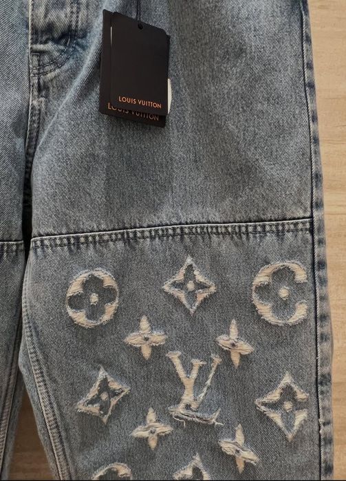 S\M\L Louis Vuitton Denim Trucker suit din blug - Geaca si Pantalon