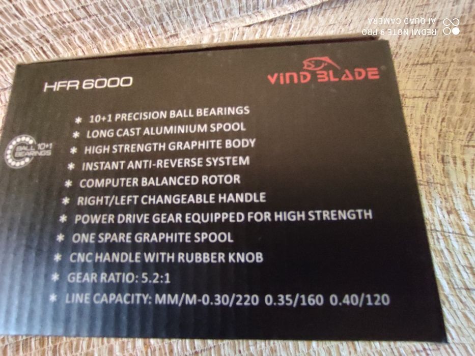 Mulineta HFR Wind10+1 rulmenti tambur 4000/5000 si 6000