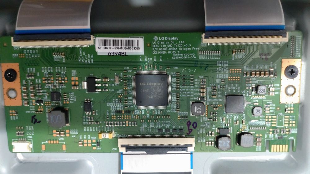 Televizor led 4K UHD Smart Philips 55PUS7506/12cm ecran Defect