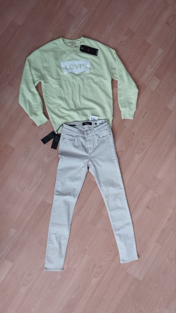 Дамски суичър Levi's и дънки Replay