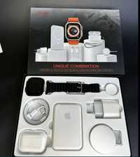 Подарочный Набор Смарт Часы и Наушники Apple watch ultra 8 Airpods pro