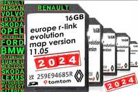 SD card 2024 Renault TomTom R-link v11.05 Рено карта навигация ъпдейт