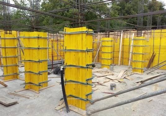 Sistem cofrare cu panouri tip Doka,popi metalici