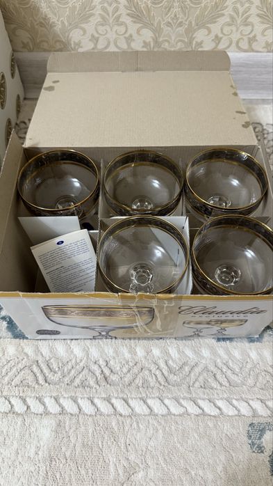 Богема посуда, Bohemia посуда вареньица 5 штук