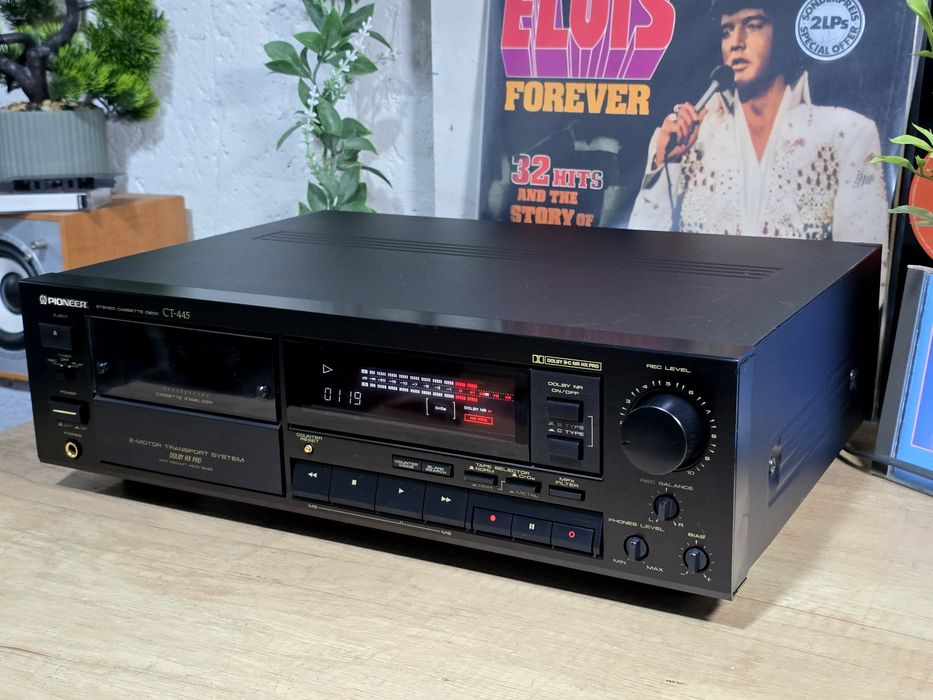 Casetofon deck PIONEER CT-445, hifi stereo, 2 motor,bias, dolby B C,