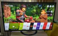 Большой смарт телевизор LG 140см - 55 дюймов. Изображение Full HD.