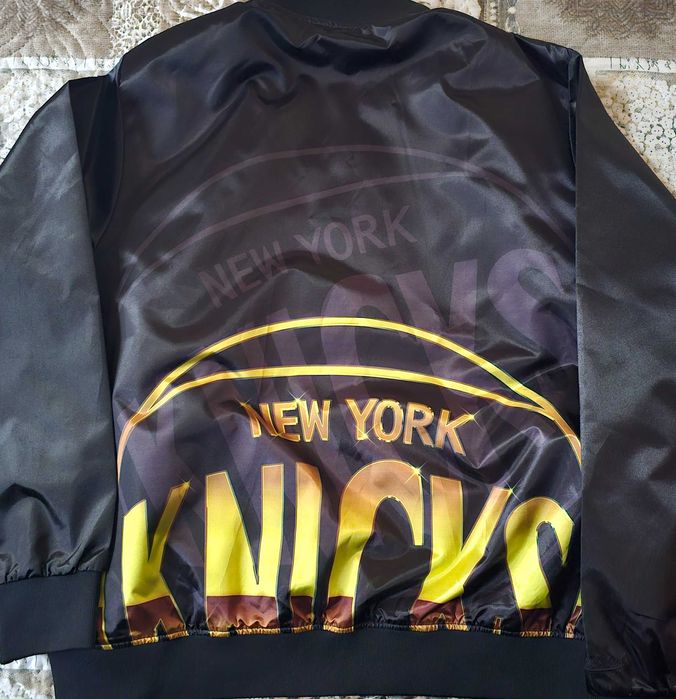 Оригинално яке Bomber баскетболно New York Knicks jordan NBA Mitchell