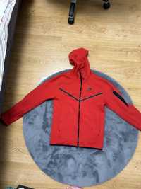 Tech fleece hoodie red