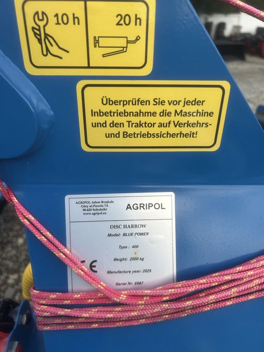 Disc .Teradisc Rotor AGRIPOL BLUE POWER 4 m