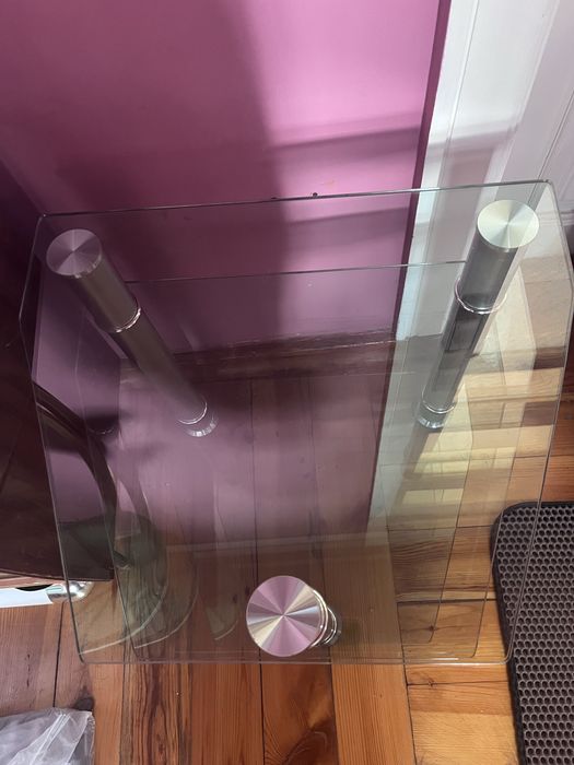 Столик-тумба стеклянный