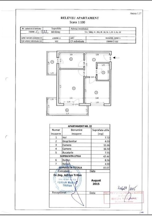 Apartament cu 2 camere - Confort Urban , Sos. Salaj, mobilat si utilat