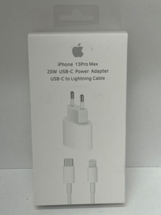  Оригинален зарядно с кабел USB C 20W Power Adapter за Apple iPhone