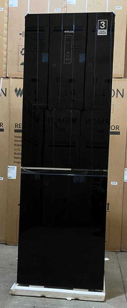 Холодильник Wirmon GMCC Toshiba Inverter 180cm 338L Black Glass
