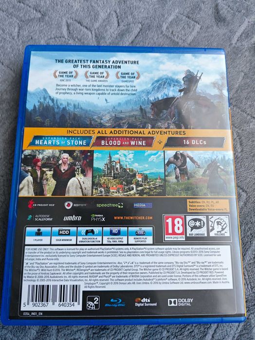 Продавам Witcher 3 GOTY PS4 PS5
