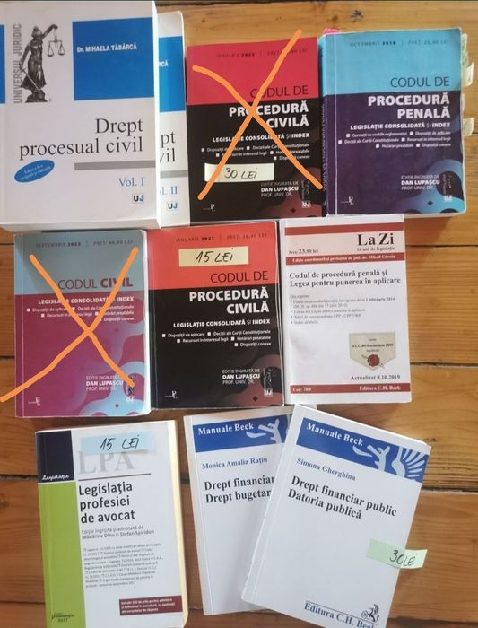 Codul civil, penal; drept civil, comercial, financiar; teste grila