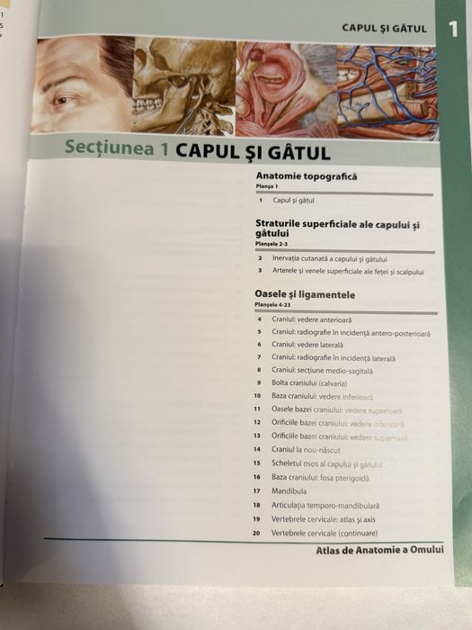 Vând Atlas de Anatomie a Omului