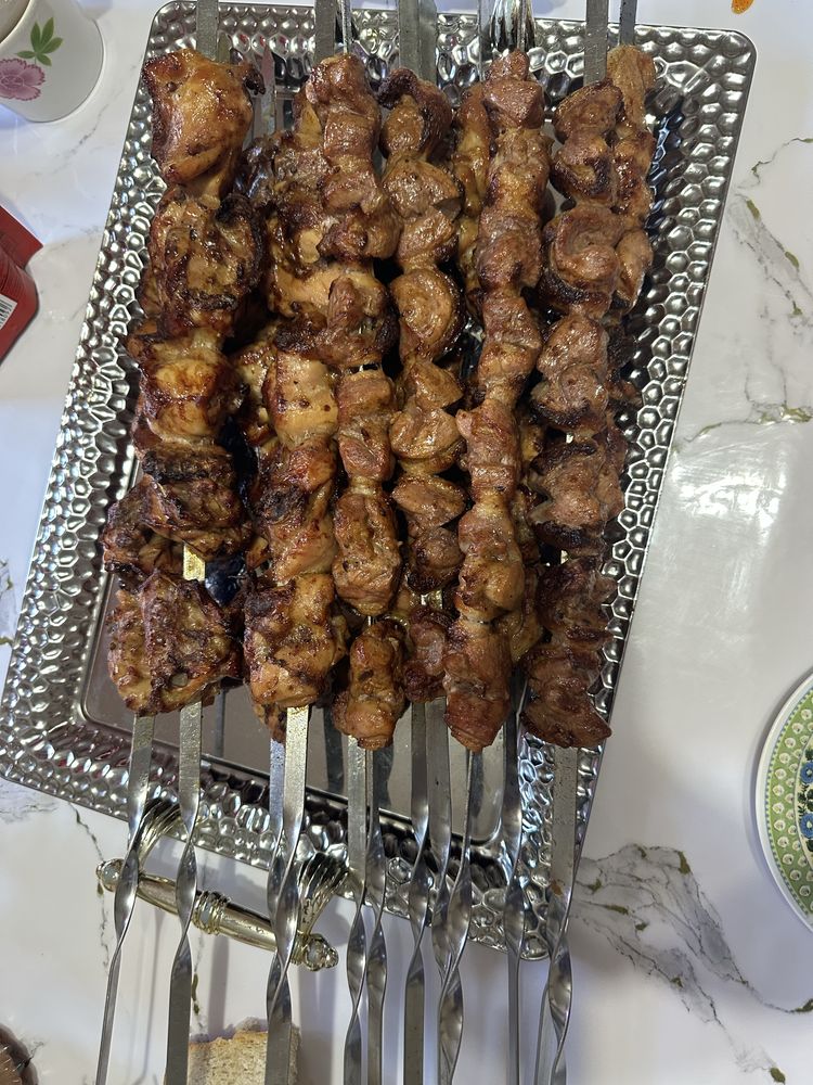 Шашлык из утки и окорочок