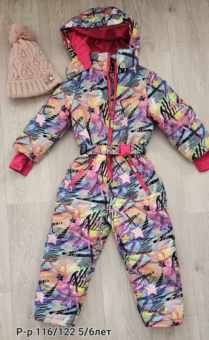 Комбинезон зимний на рост 110-116, 5/6лет