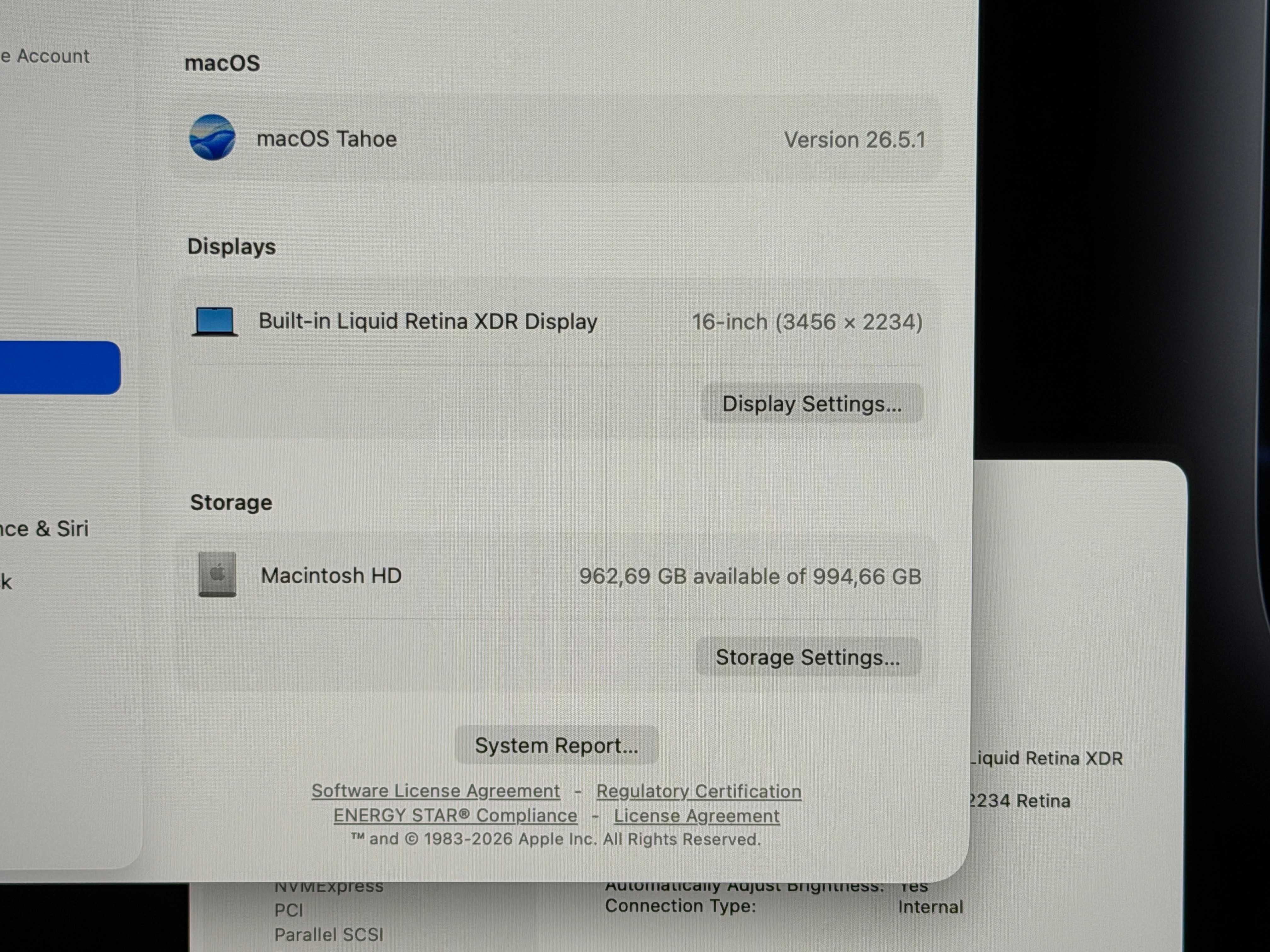 MacBook Pro 16`M4 MAX/14 CPU/32 GPU/36GB RAM/1TB SSD/27 Месеца Гаранция/Батерия 100%-40 Цикъла/Space Black — миниатюра 6