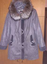 Зимняя куртка, капюшон чернобурка