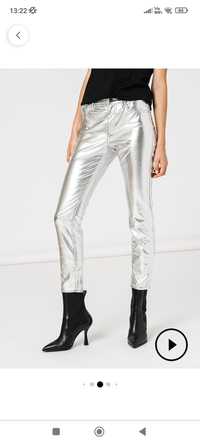 Blugi pantaloni ARMANI EXCHANGE originali  aspect metalizat marimea 25