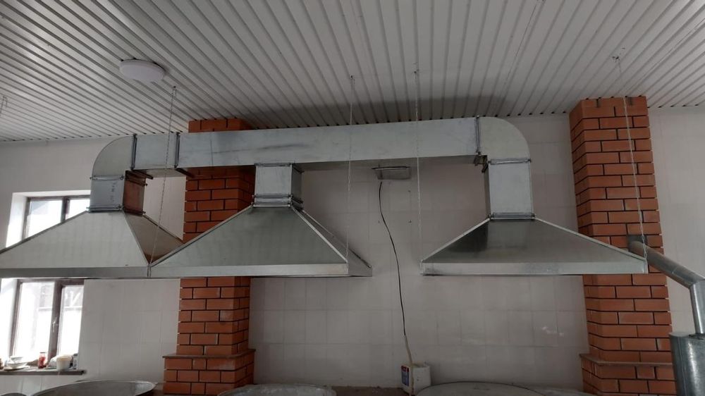 Вентиляция вытяжка установка зонт Приточка