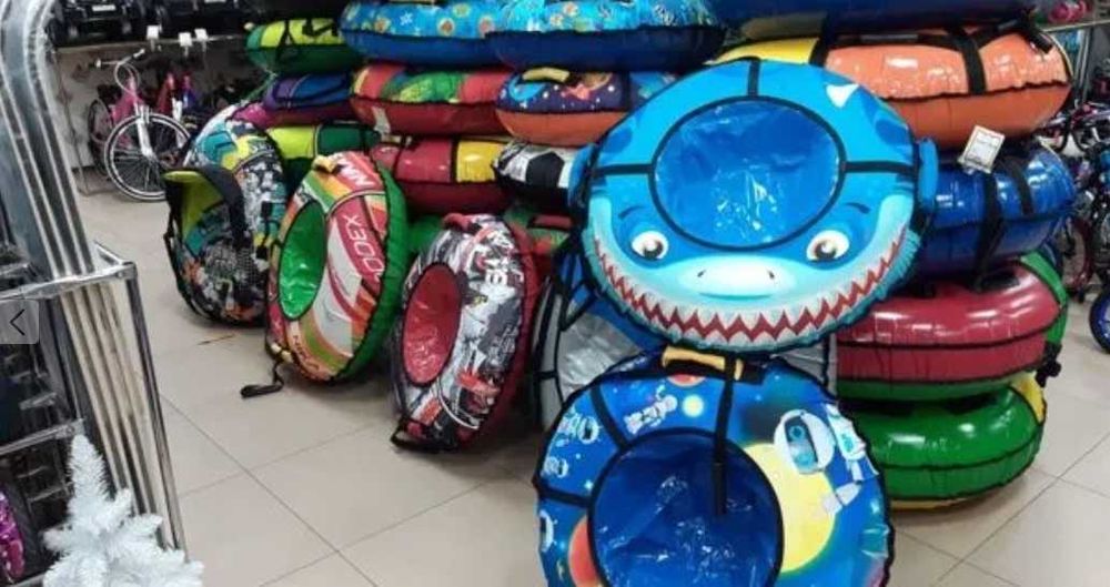 Актобе СКИДКИ Тюбинг Ватрушки Бублик Тубинг Надувные Cанки Тюбы NIKA