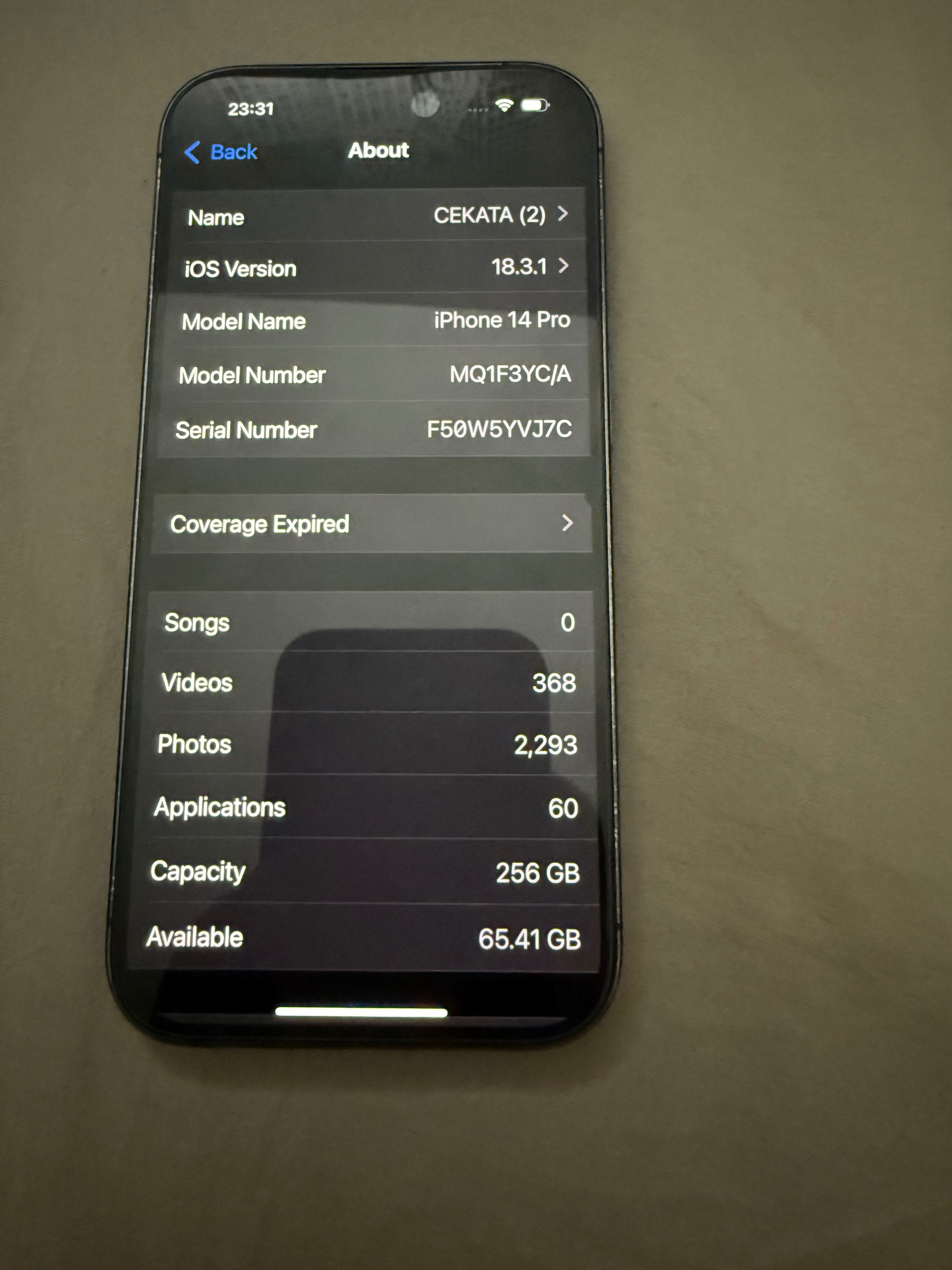 iphone14 pro 256 gb