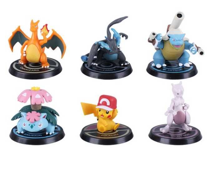 Set Figurina pokemon Pikachu Blastoise Mewtwo Charizard  7 cm anime