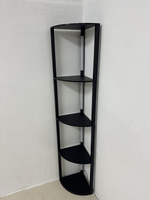 Лампа за под Homcom, колона с 4 рафта, LED 3000K регулируема