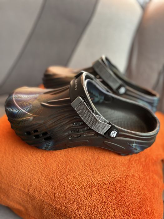 Papuci medicinali stil Crocs Literide 43 slapi clogs