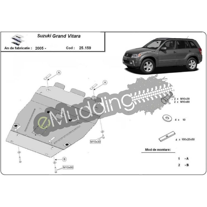 Scut auto SUZUKI GRAND VITARA 2 (2005-2020)