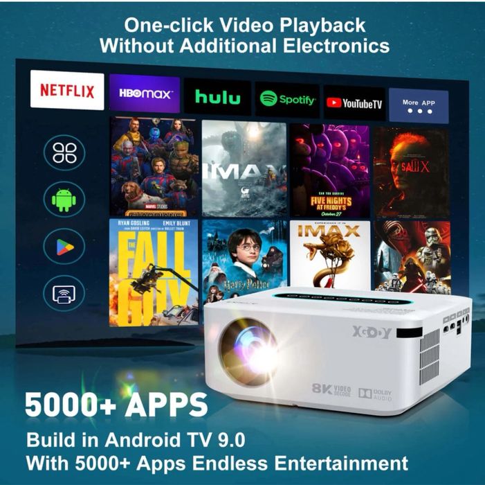 XGODY X1 | Native 1080P Projector 4K проектор