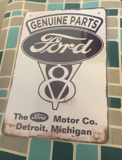 Винтиж метални плакети Ford, Dunlop, Esso,Goodyear